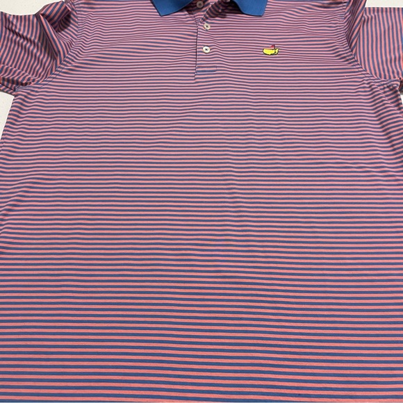Masters Collection Striped Golf Polo Shirt Size Large - Picture 5 of 12